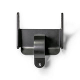 Black powder-coated universal air pumper bracket