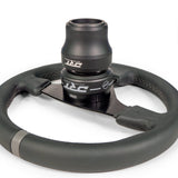 Universal 6-Bolt quick release steering wheel adapter installed