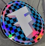 FastLab 5" Circle Holo Checkers Decal