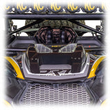 ABS hood scoop kit with aluminum brackets and trim, bolt-on install for Maverick R