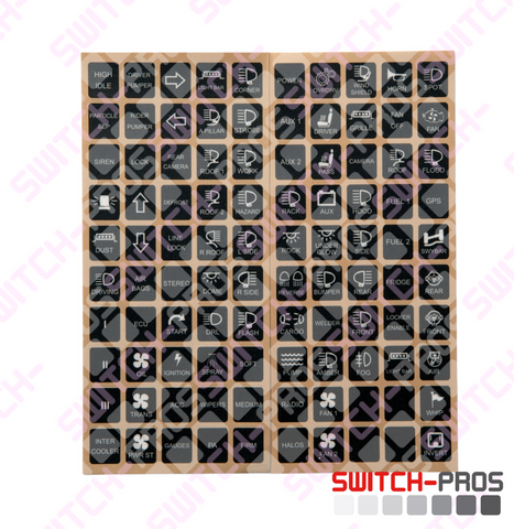 Switch Pros Vertical Switch Legends For Switch-Pros System