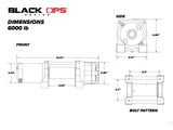 6000 LB. UTV/ATV Winch (With Wireless Remote & Synthetic Rope)