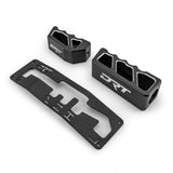 Close-up of CNC-machined shift gate