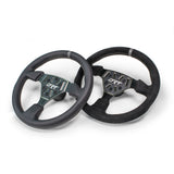 Round utv steering wheel in leather finish and Round utv steering wheel in suede finish 