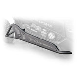 Top Side view of black DRT Tree Kicker installed on Can‑Am Maverick X3 2‑door