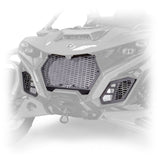 Front grill kit for Can-Am Maverick R 2024+, laser-cut 6061-T6 aluminum, powder-coated semi-gloss black