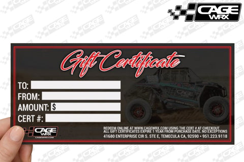 CAGEWRX Gift Certificate