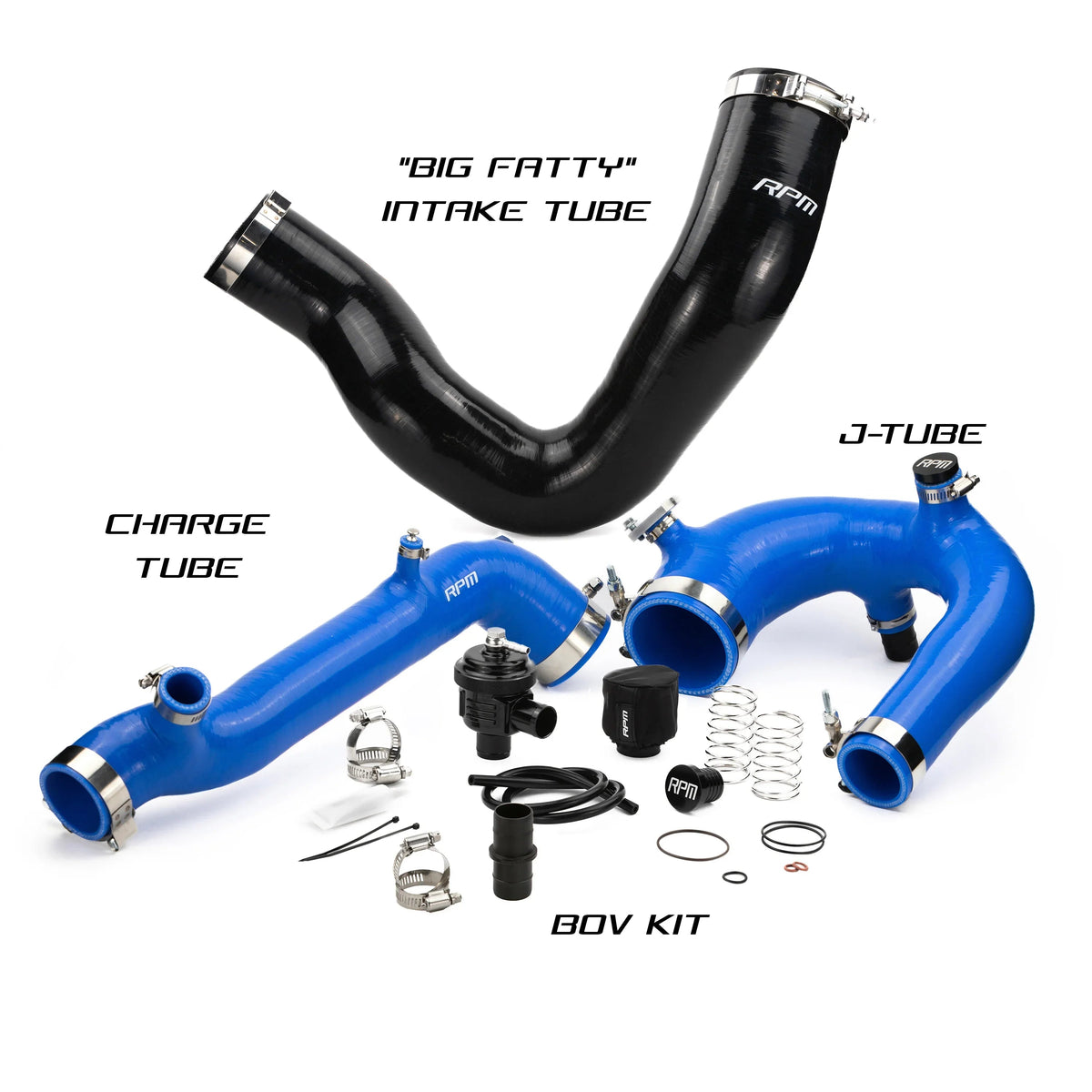 RPM Polaris RZR Turbo R & PRO XP/S Turbo Silicone Intake J-Tube, Charge ...