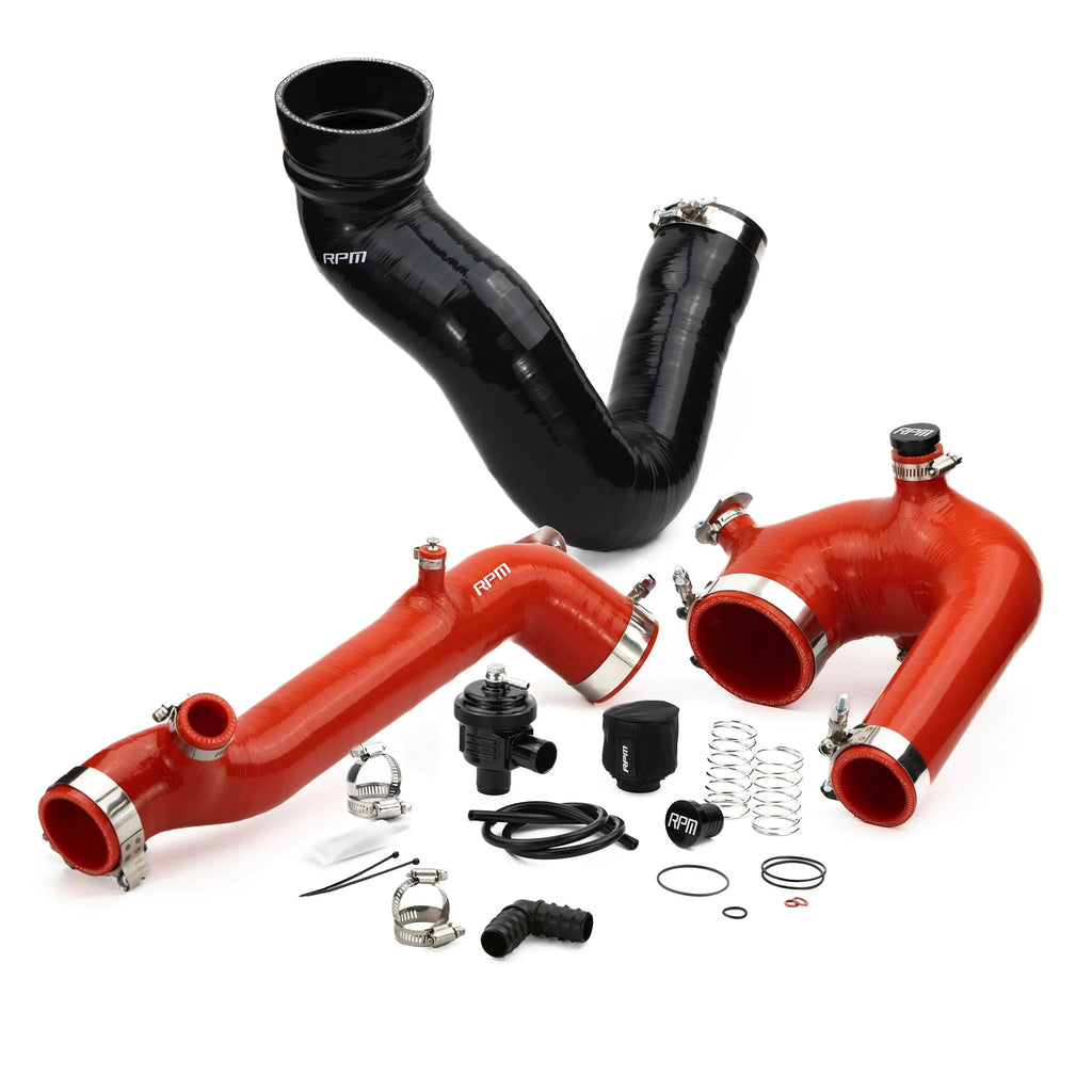 Intake Tube Kit RPM Polaris RZR XP Turbo, Turbo S Silicone Intake J-Tube, Charge Tube W ...
