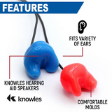 Challenger Semi-Custom Molded Ear Bud Speakers with 1/8" Mono Plug