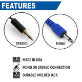 Challenger Semi-Custom Molded Ear Bud Speakers with 1/8" Mono Plug