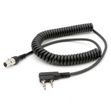 Rugged and Kenwood Handheld Radio  - Headset Coil Cord