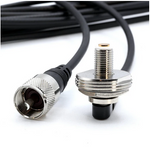 17' Ft. Antenna Coax Cable with 3/8" NMO (TM) Thick Mount