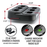 R1 Handheld Radio 6-Pack Bank Charger