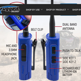 R1 READY PACK - Rugged R1 - Business Band Two Way Handheld Radios - Digital and Analog
