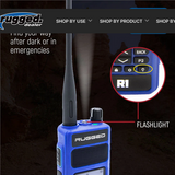 R1 READY PACK - Rugged R1 - Business Band Two Way Handheld Radios - Digital and Analog
