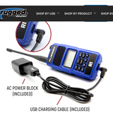 R1 READY PACK - Rugged R1 - Business Band Two Way Handheld Radios - Digital and Analog