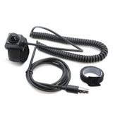 Velcro Mount Steering Wheel Push to Talk (PTT) with Coil Cord  for Intercoms