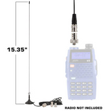 Magnetic Mount Antenna for Rugged Handheld Radios - Dual Band
