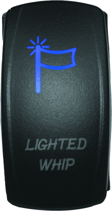 DragonFire Racing Lighted Switch Whip On/Off Blue