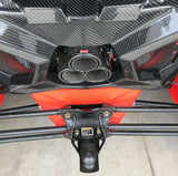 CAN AM MAVERICK X3 CARBON FIBER EXHAUST SURROUND / REAR SHROUD