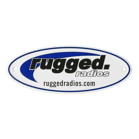 3" Metal Rugged Radios Embossed Badge