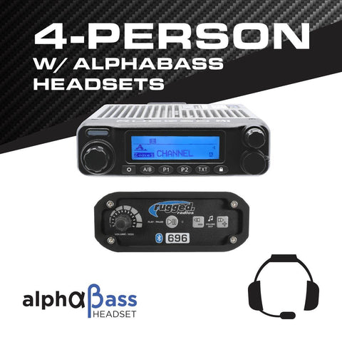 4-Person - 696 Complete Communication System - with ALPHA BASS
