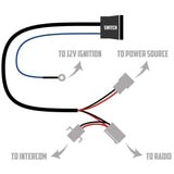 All In One Power Switch for Waterproof Radio & Intercom - "Comms" Rocker Switch