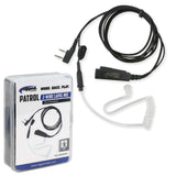 Patrol 2-Wire Lapel Mic with Acoustic Ear Tube for Rugged Handheld Radios