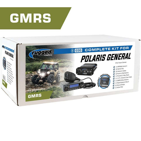 *Powerful 45-Watt GMRS Radio* Polaris General Complete UTV Communication Kit