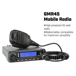 *Powerful 45-Watt GMRS Radio* Polaris RZR Complete UTV Communication Kit