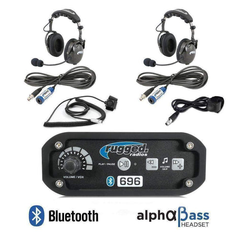 RRP696 2 Person Bluetooth Intercom System with AlphaBass Headsets