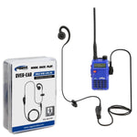 Single Wire Ear Hook Lapel Mic for Rugged Handheld Radios